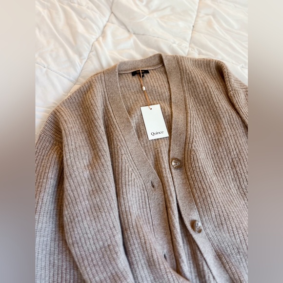 Quince Mongolian cashmere cardigan sz m - Picture 4 of 7